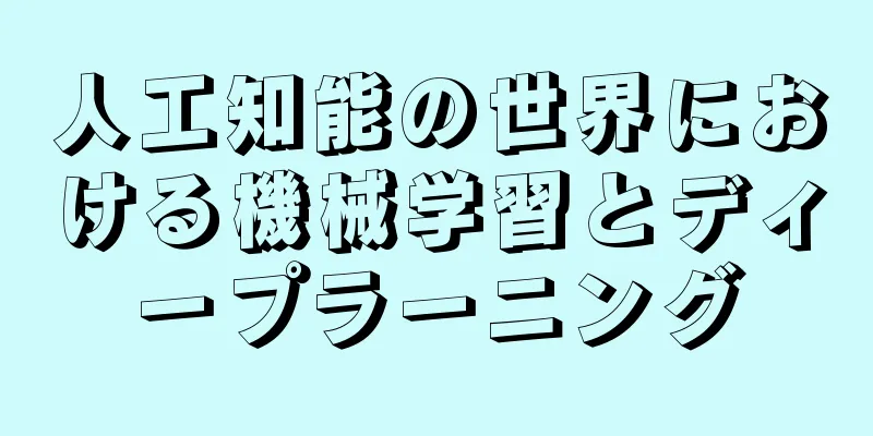 人工知能の世界における機械学習とディープラーニング