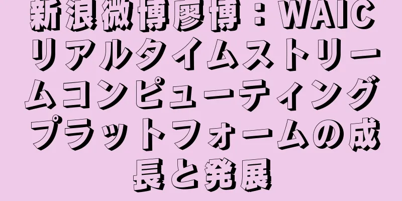 新浪微博廖博：WAICリアルタイムストリームコンピューティングプラットフォームの成長と発展