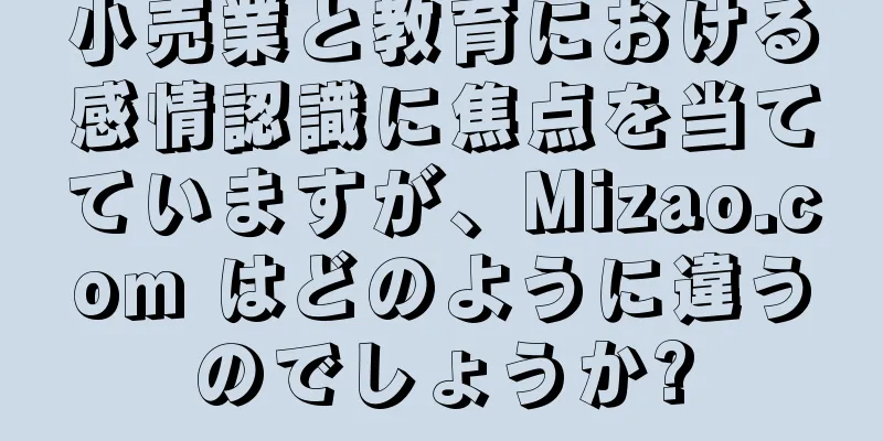 小売業と教育における感情認識に焦点を当てていますが、Mizao.com はどのように違うのでしょうか?