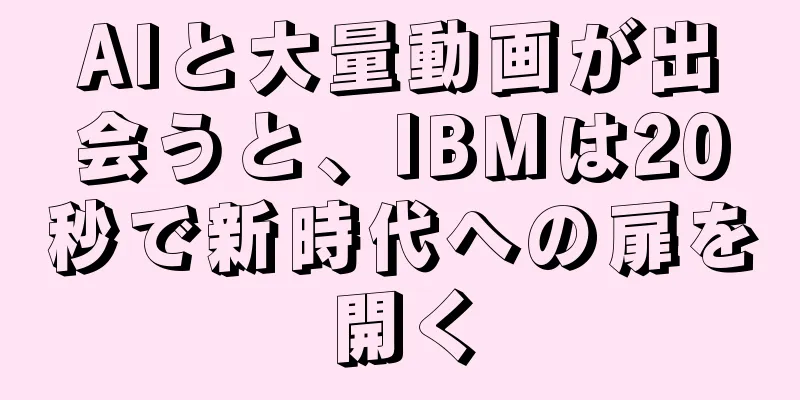 AIと大量動画が出会うと、IBMは20秒で新時代への扉を開く