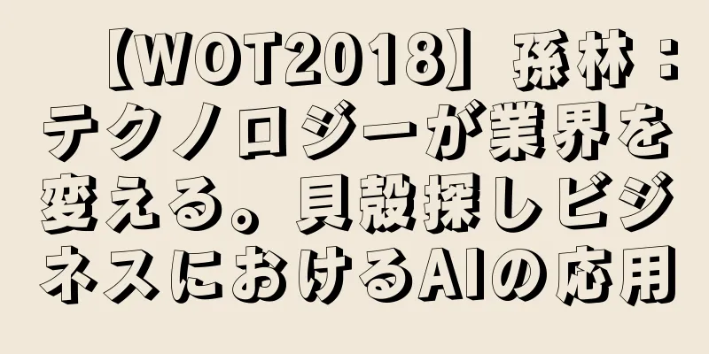 【WOT2018】孫林：テクノロジーが業界を変える。貝殻探しビジネスにおけるAIの応用