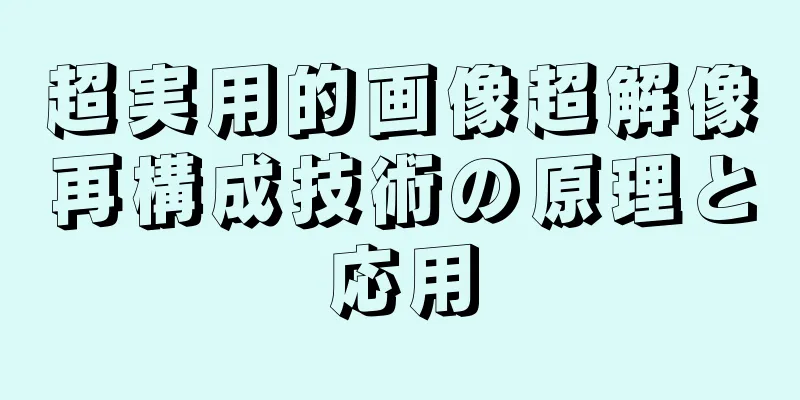 超実用的画像超解像再構成技術の原理と応用