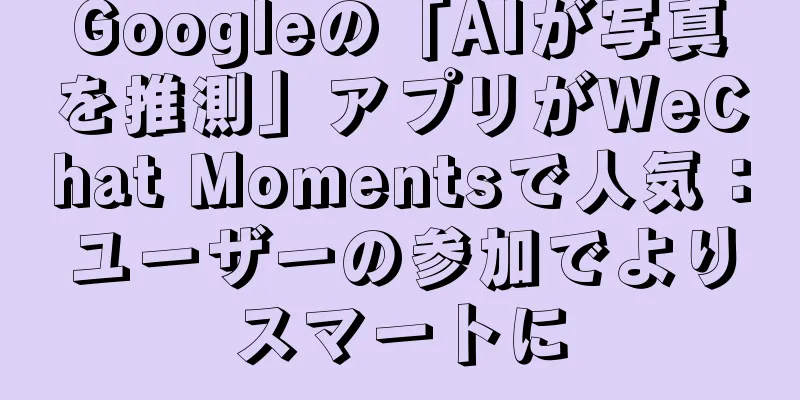 Googleの「AIが写真を推測」アプリがWeChat Momentsで人気：ユーザーの参加でよりスマートに