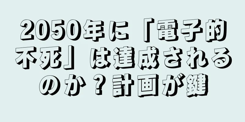 2050年に「電子的不死」は達成されるのか？計画が鍵