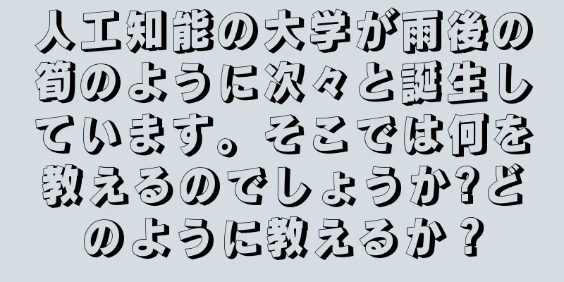 人工知能の大学が雨後の筍のように次々と誕生しています。そこでは何を教えるのでしょうか?どのように教えるか？