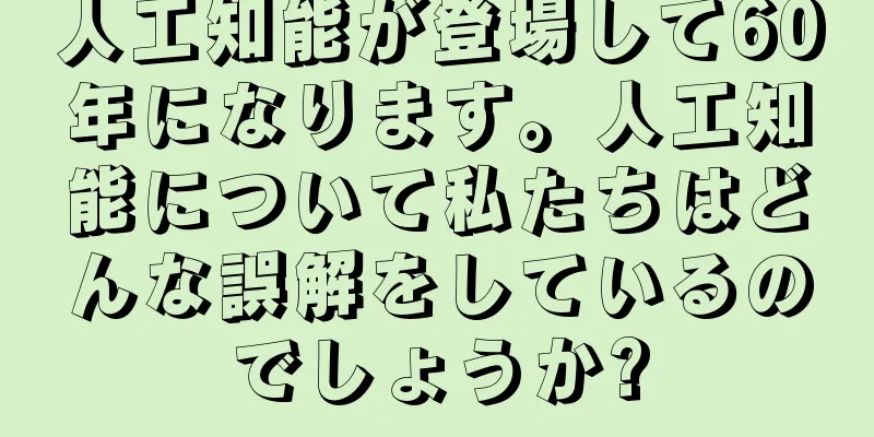 人工知能が登場して60年になります。人工知能について私たちはどんな誤解をしているのでしょうか?