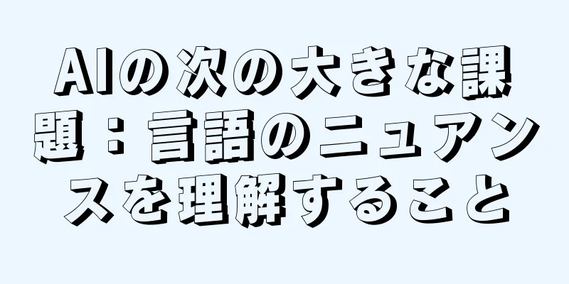 AIの次の大きな課題：言語のニュアンスを理解すること