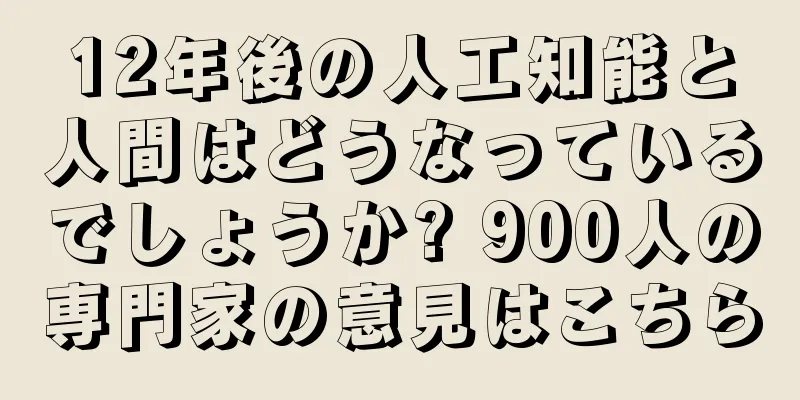 12年後の人工知能と人間はどうなっているでしょうか? 900人の専門家の意見はこちら
