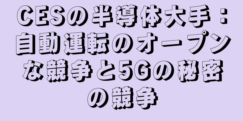 CESの半導体大手：自動運転のオープンな競争と5Gの秘密の競争