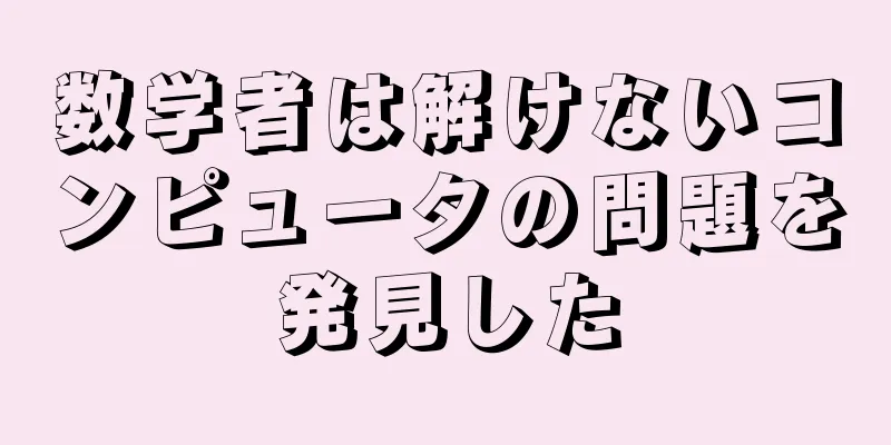 数学者は解けないコンピュータの問題を発見した
