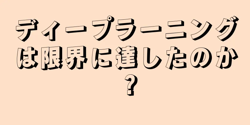 ディープラーニングは限界に達したのか？
