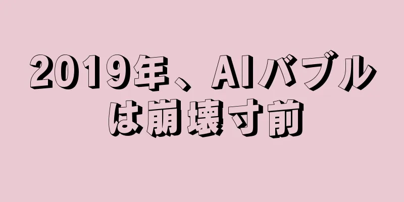 2019年、AIバブルは崩壊寸前