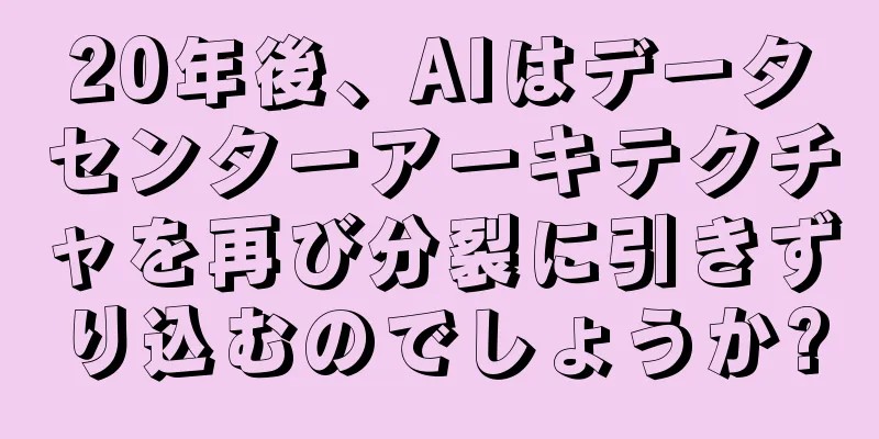 20年後、AIはデータセンターアーキテクチャを再び分裂に引きずり込むのでしょうか?