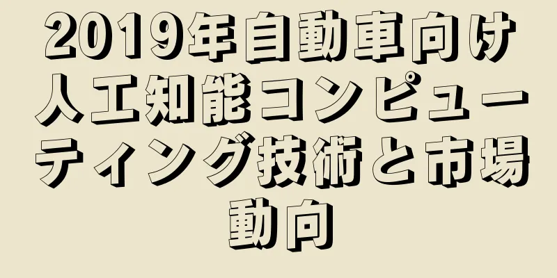 2019年自動車向け人工知能コンピューティング技術と市場動向