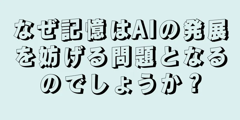 なぜ記憶はAIの発展を妨げる問題となるのでしょうか？