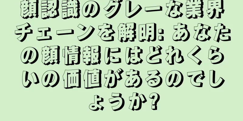 顔認識のグレーな業界チェーンを解明: あなたの顔情報にはどれくらいの価値があるのでしょうか?