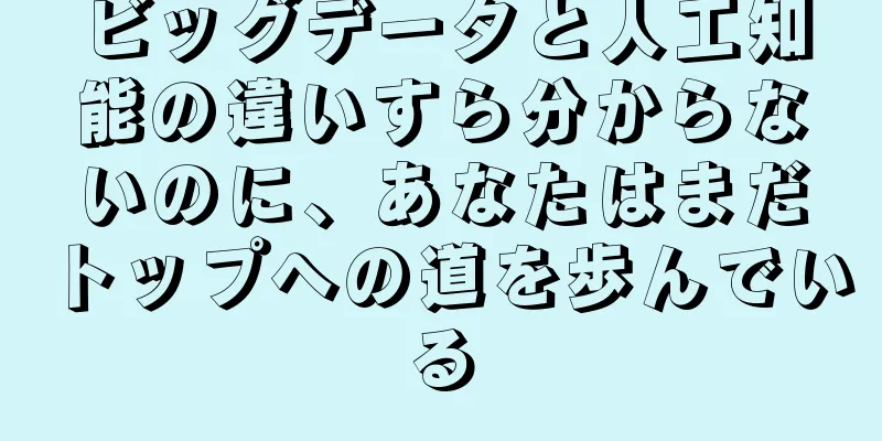 ビッグデータと人工知能の違いすら分からないのに、あなたはまだトップへの道を歩んでいる
