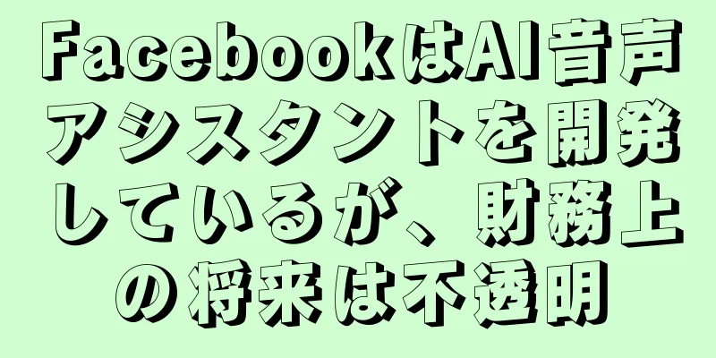 FacebookはAI音声アシスタントを開発しているが、財務上の将来は不透明
