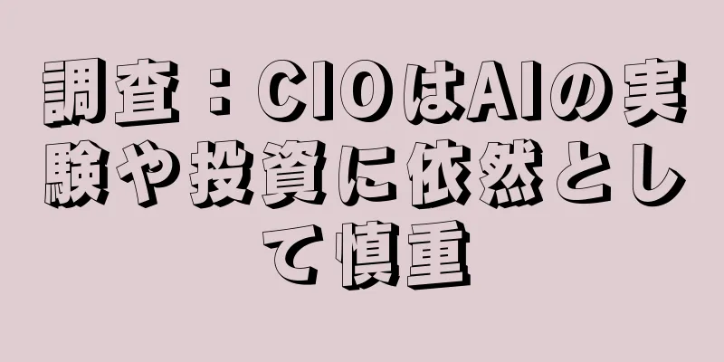 調査：CIOはAIの実験や投資に依然として慎重
