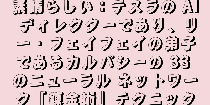 素晴らしい：テスラの AI ディレクターであり、リー・フェイフェイの弟子であるカルパシーの 33 のニューラル ネットワーク「錬金術」テクニック