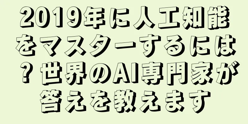 2019年に人工知能をマスターするには？世界のAI専門家が答えを教えます