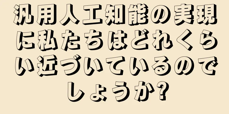 汎用人工知能の実現に私たちはどれくらい近づいているのでしょうか?