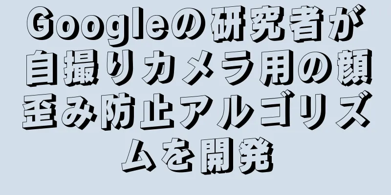 Googleの研究者が自撮りカメラ用の顔歪み防止アルゴリズムを開発