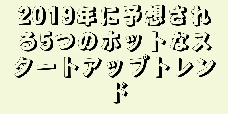 2019年に予想される5つのホットなスタートアップトレンド