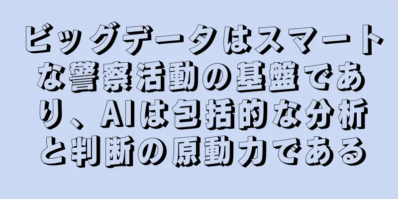 ビッグデータはスマートな警察活動の基盤であり、AIは包括的な分析と判断の原動力である