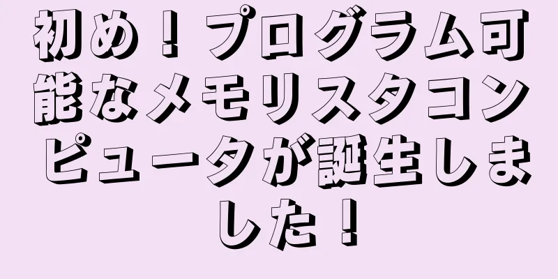 初め！プログラム可能なメモリスタコンピュータが誕生しました！