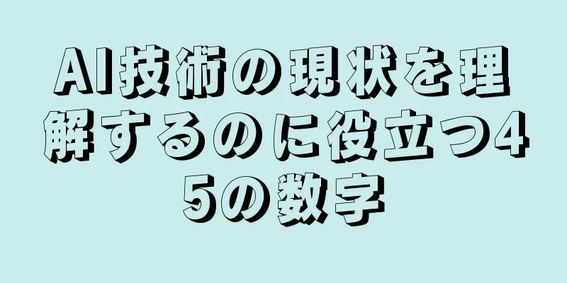AI技術の現状を理解するのに役立つ45の数字