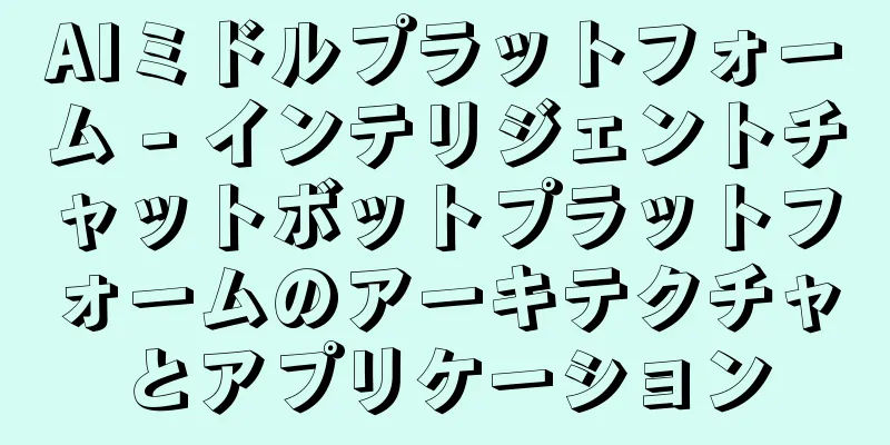 AIミドルプラットフォーム - インテリジェントチャットボットプラットフォームのアーキテクチャとアプリケーション