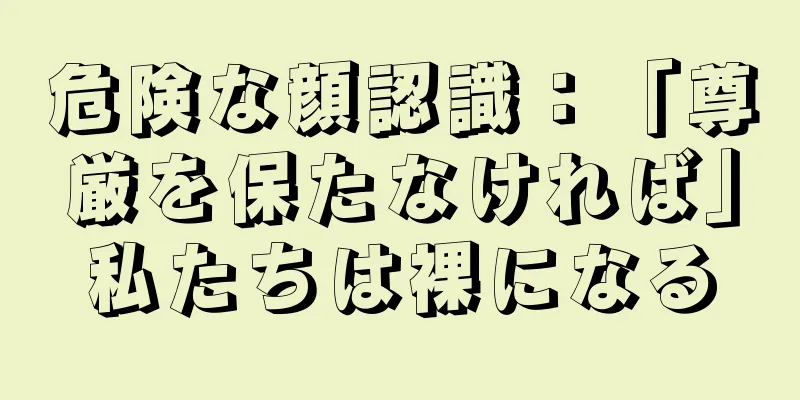 危険な顔認識：「尊厳を保たなければ」私たちは裸になる