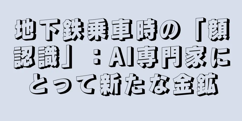 地下鉄乗車時の「顔認識」：AI専門家にとって新たな金鉱