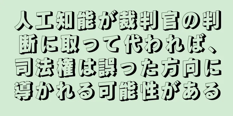 人工知能が裁判官の判断に取って代われば、司法権は誤った方向に導かれる可能性がある
