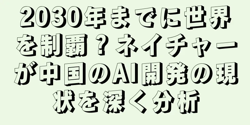 2030年までに世界を制覇？ネイチャーが中国のAI開発の現状を深く分析