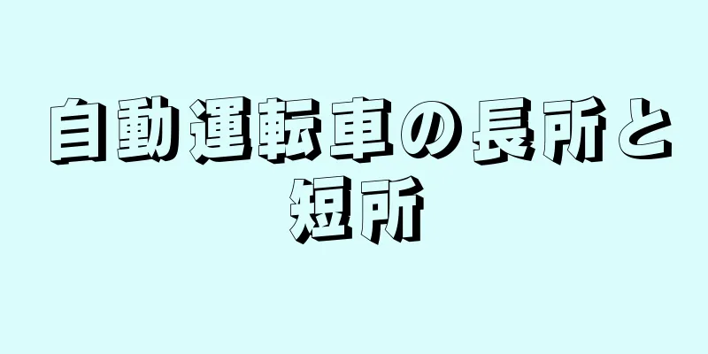 自動運転車の長所と短所
