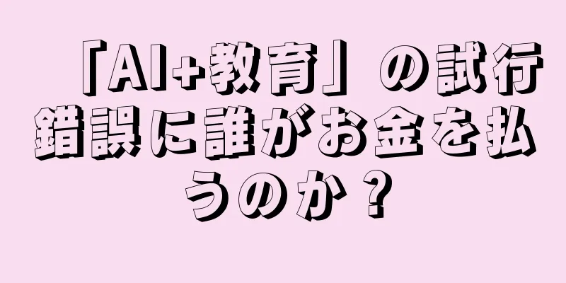 「AI+教育」の試行錯誤に誰がお金を払うのか？