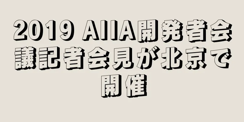 2019 AIIA開発者会議記者会見が北京で開催