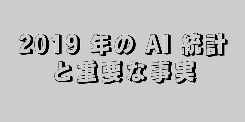 2019 年の AI 統計と重要な事実