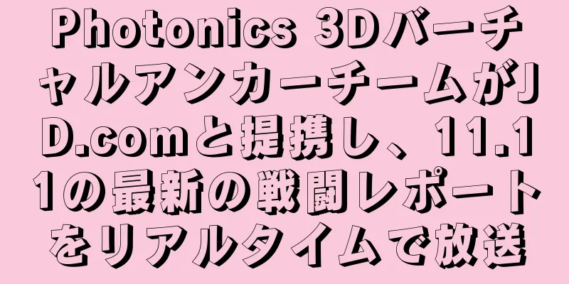 Photonics 3DバーチャルアンカーチームがJD.comと提携し、11.11の最新の戦闘レポートをリアルタイムで放送