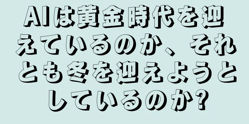 AIは黄金時代を迎えているのか、それとも冬を迎えようとしているのか?