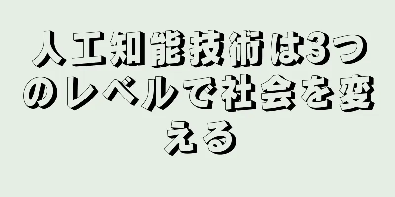 人工知能技術は3つのレベルで社会を変える