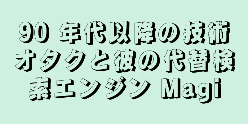 90 年代以降の技術オタクと彼の代替検索エンジン Magi