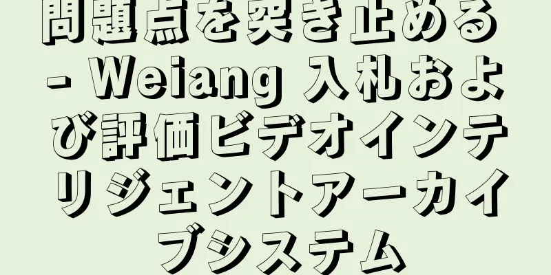 問題点を突き止める - Weiang 入札および評価ビデオインテリジェントアーカイブシステム
