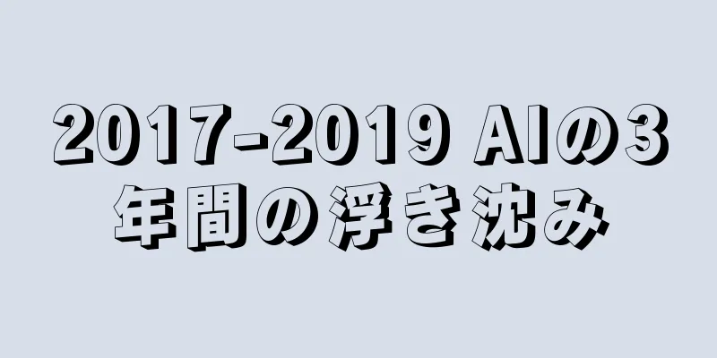2017-2019 AIの3年間の浮き沈み
