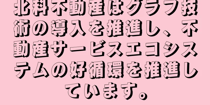 北科不動産はグラフ技術の導入を推進し、不動産サービスエコシステムの好循環を推進しています。