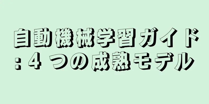 自動機械学習ガイド: 4 つの成熟モデル
