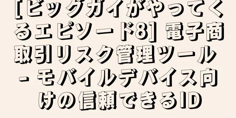 [ビッグガイがやってくるエピソード8] 電子商取引リスク管理ツール - モバイルデバイス向けの信頼できるID
