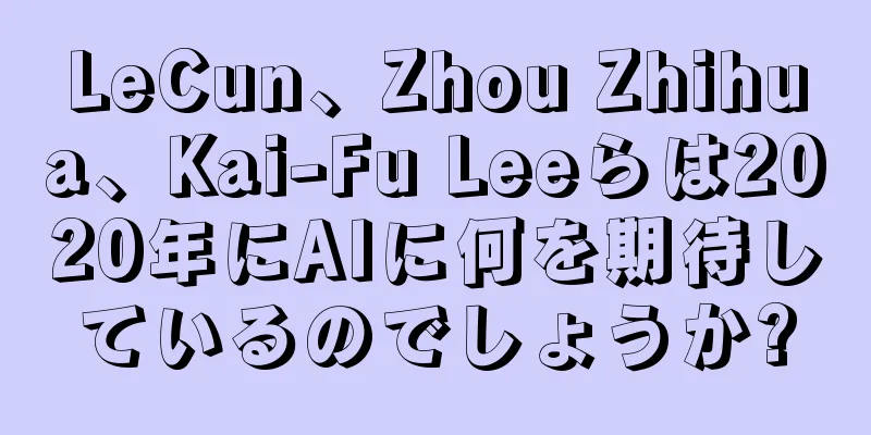 LeCun、Zhou Zhihua、Kai-Fu Leeらは2020年にAIに何を期待しているのでしょうか?